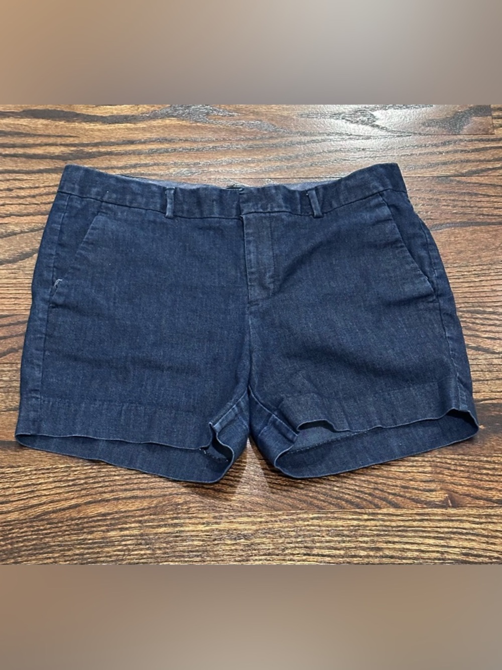 Banana Republic Hampton Navy Denim Tailored Shorts